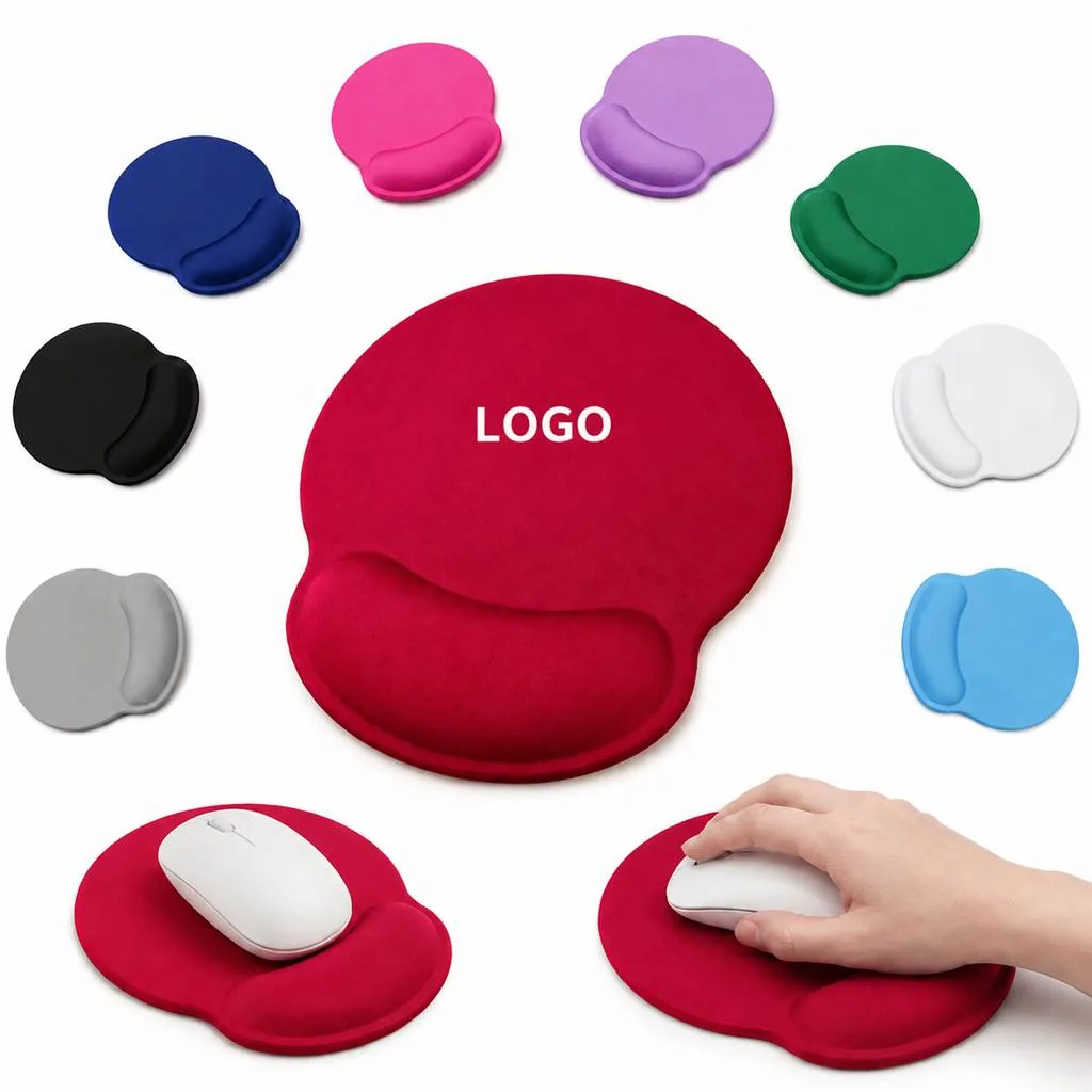 Ergonomic Memory Foam Wrist Rest Pad with Fabric Surface