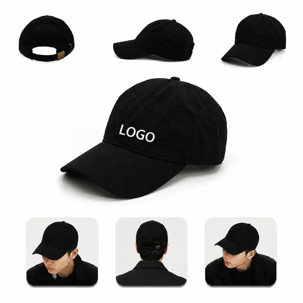 Unstructured Cotton Twill Baseball Cap with Adjustable Strap
