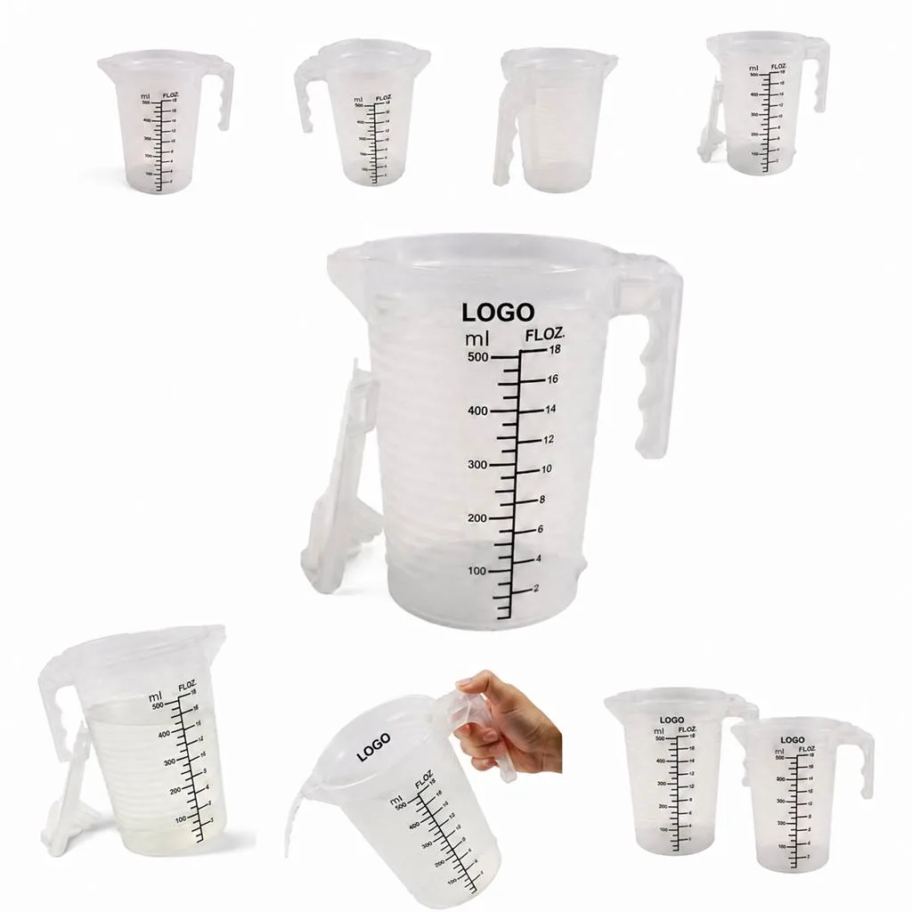 Food-Grade BPA-Free Plastic Measuring Cup with Clear