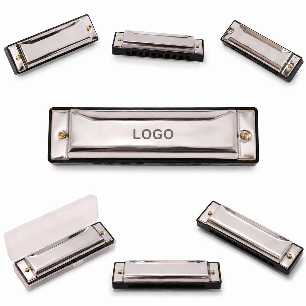 Harmonica Set of 7, Tremolo & 10-Hole Blues with Cases