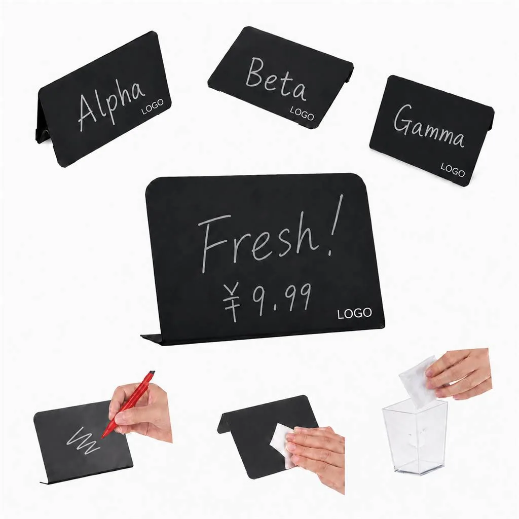 Durable PVC Mini Chalkboard Menu for Displays