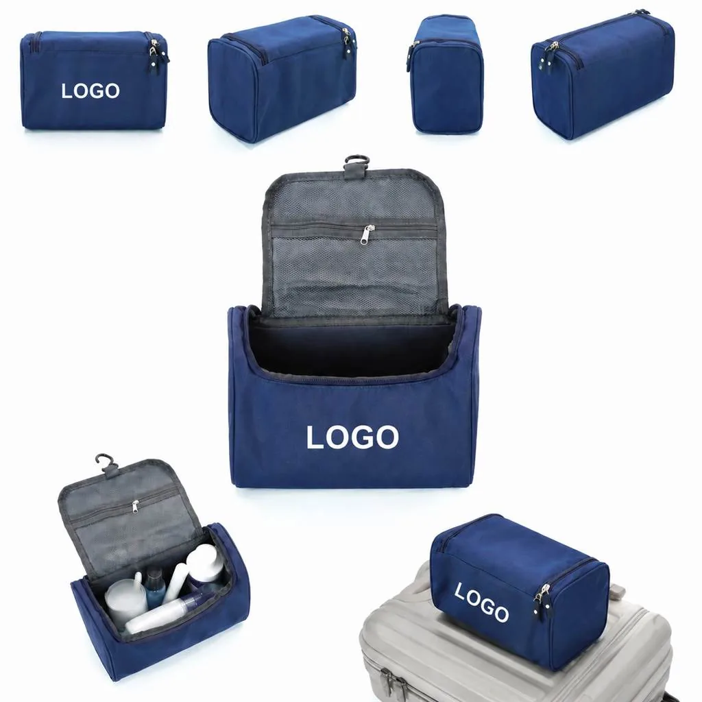 Men's Hanging Waterproof Toiletry Bag with Clear Pouches