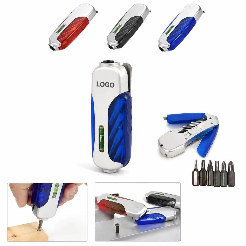 LED Screwdriver with Light and Level