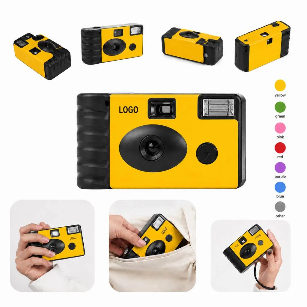 Custom 35mm Disposable Camera, 24 Exposures with Flash
