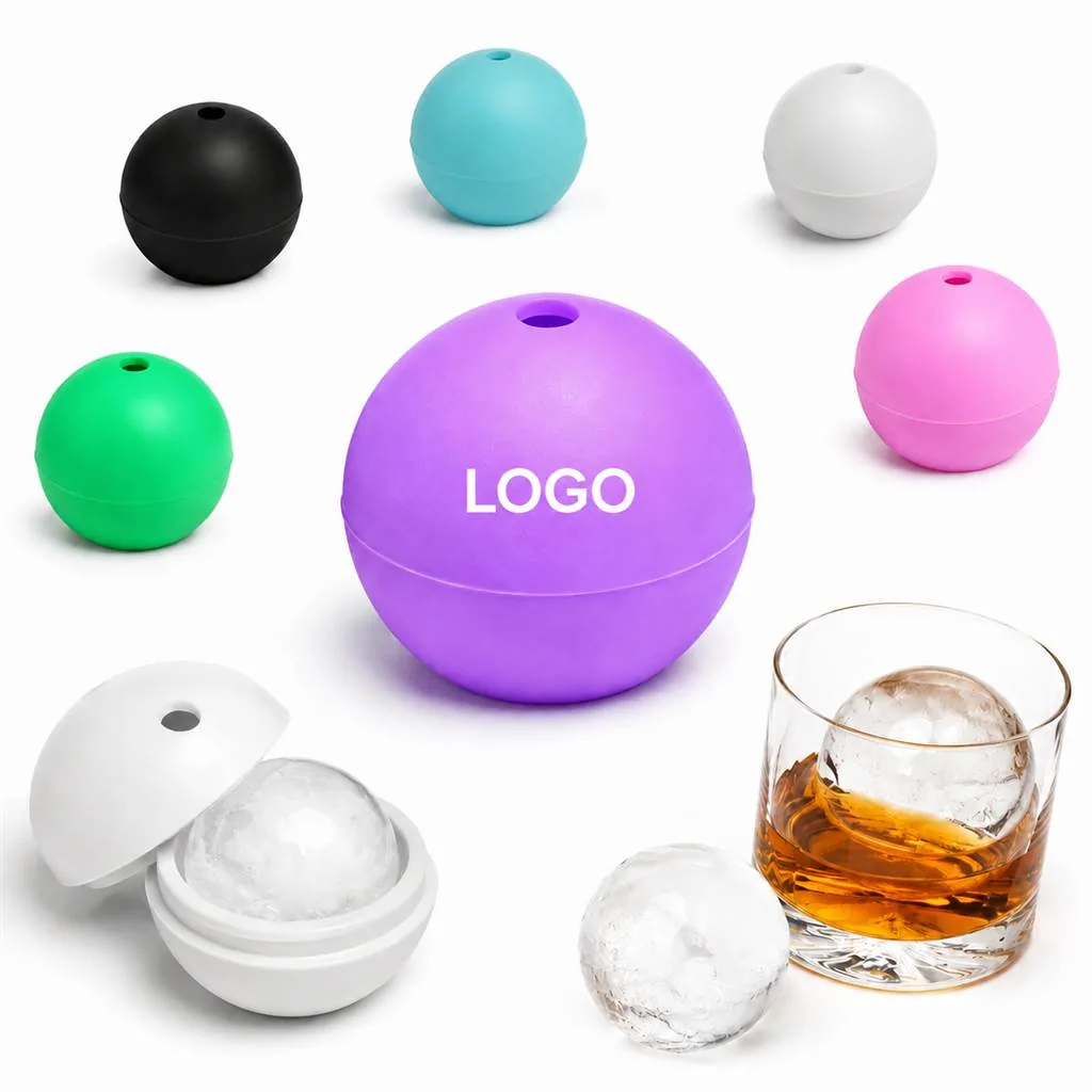 Round Silicone Ice Ball Molds for Whiskey Cocktails Easy
