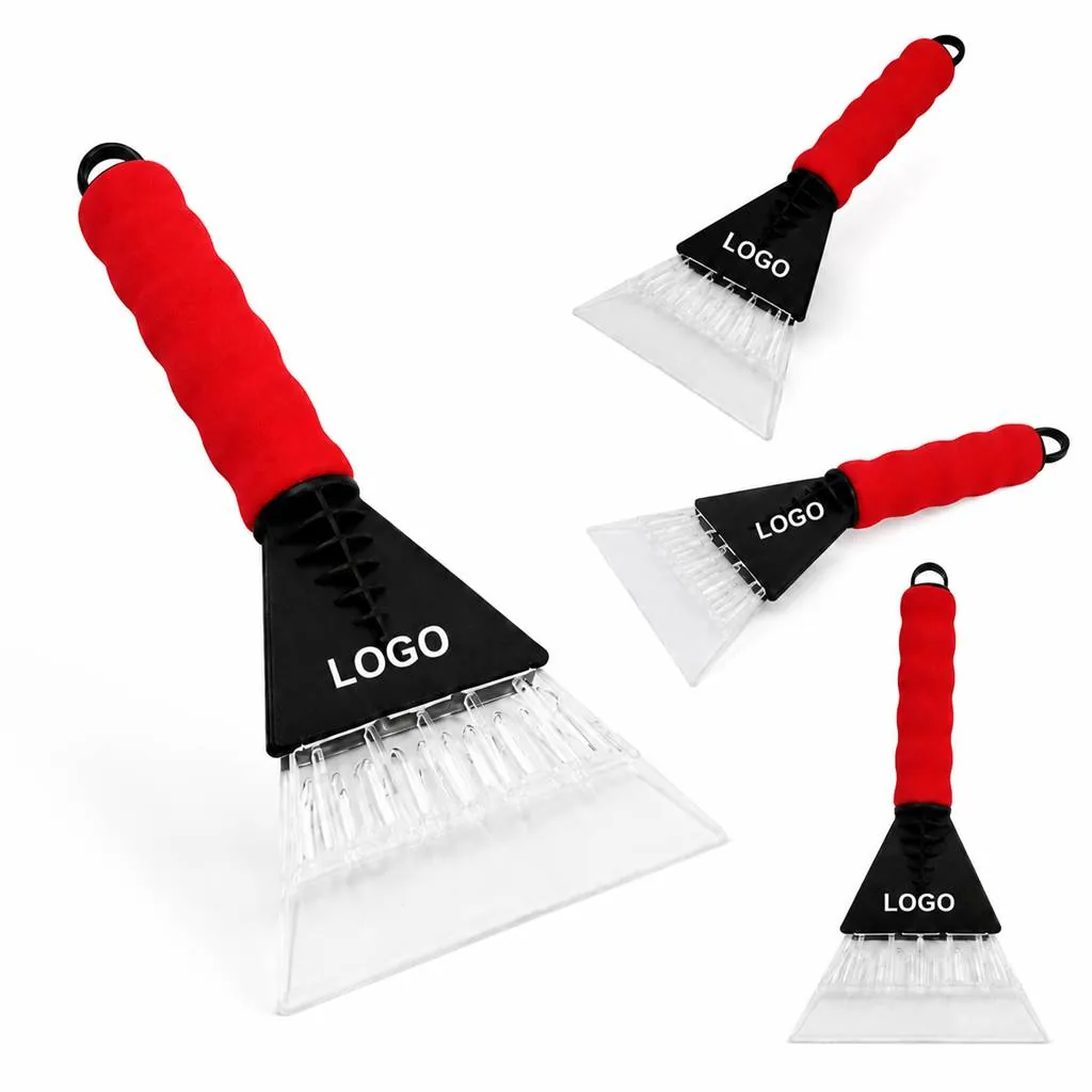 Wide Car Snow Shovel with Ergonomic Handle for Windshield