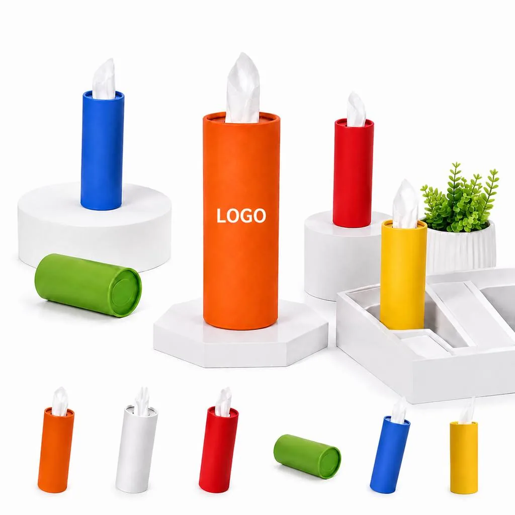 Travel Cylinder Car Tissue Holder for Cup Holder