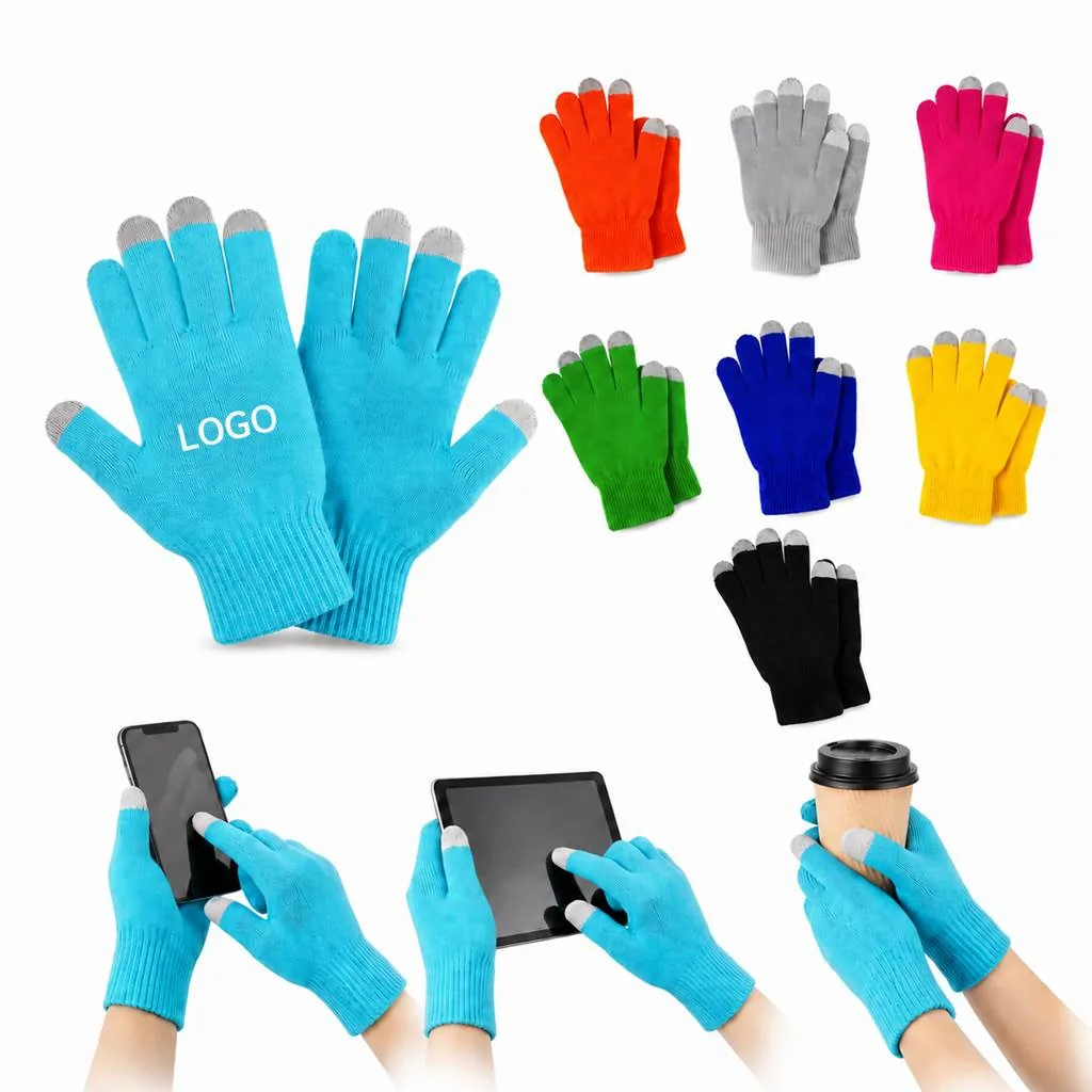 Unisex Touchscreen Knit Gloves for Winter Smartphone Use