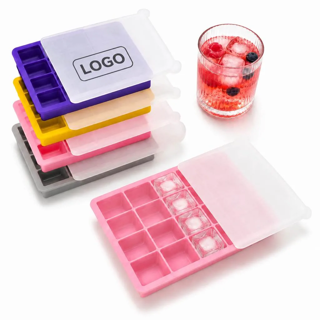 15-Slot Square Silicone Ice Tray for Easy Release