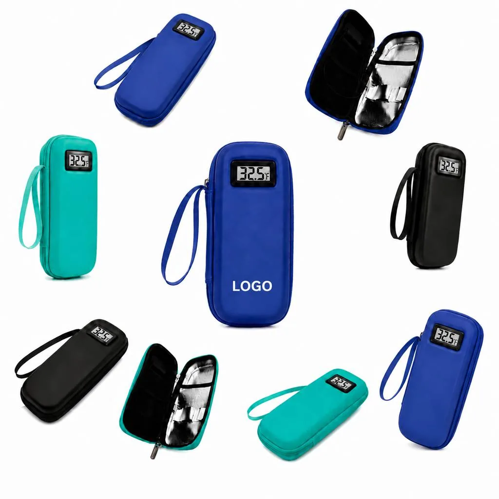 Portable Insulin Cooling Case for Travel Medication Storage