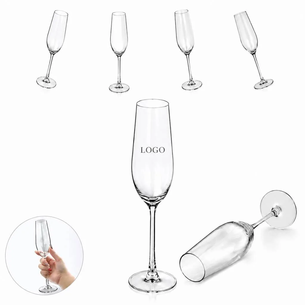 6 oz Clear Bubble Crystal Wine Glass for Champagne