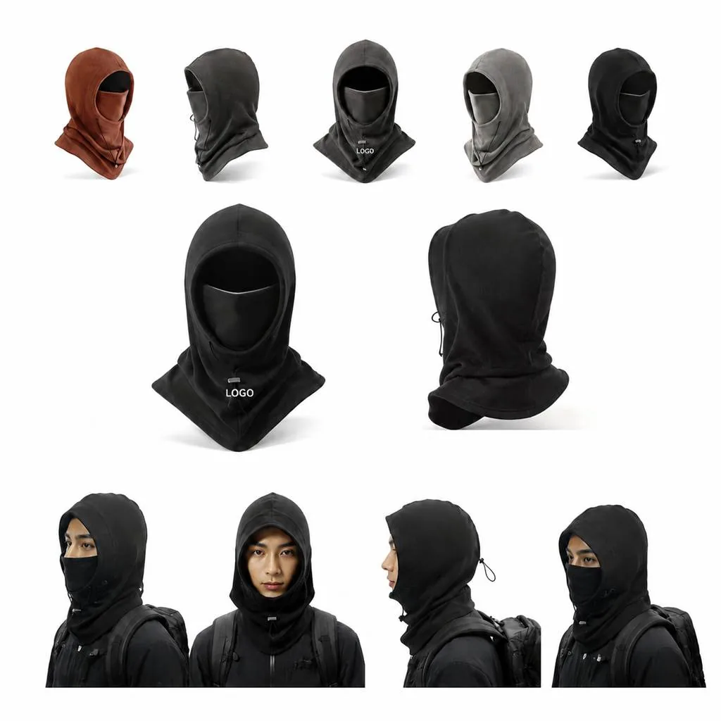 3-in-1 Polar Fleece Balaclava Face Mask with Adjustable Fit