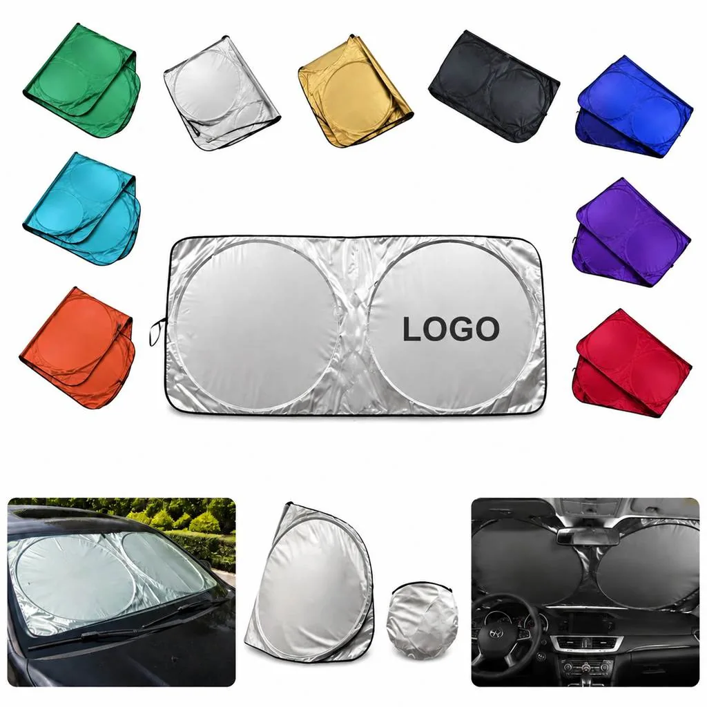 Foldable Pop-up Car Windshield Sunshade with Storage Bag