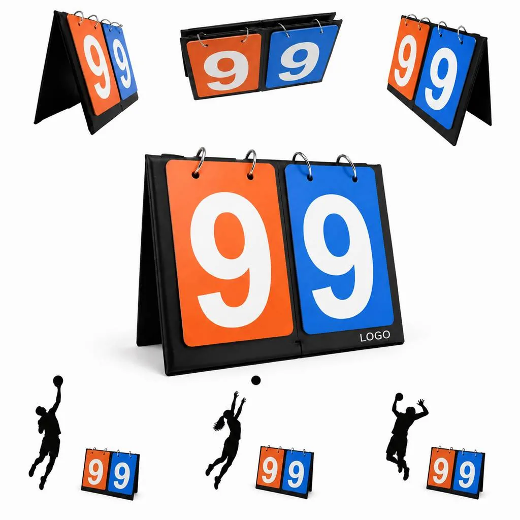 Manual Flip Scoreboard for Indoor Sports, Portable
