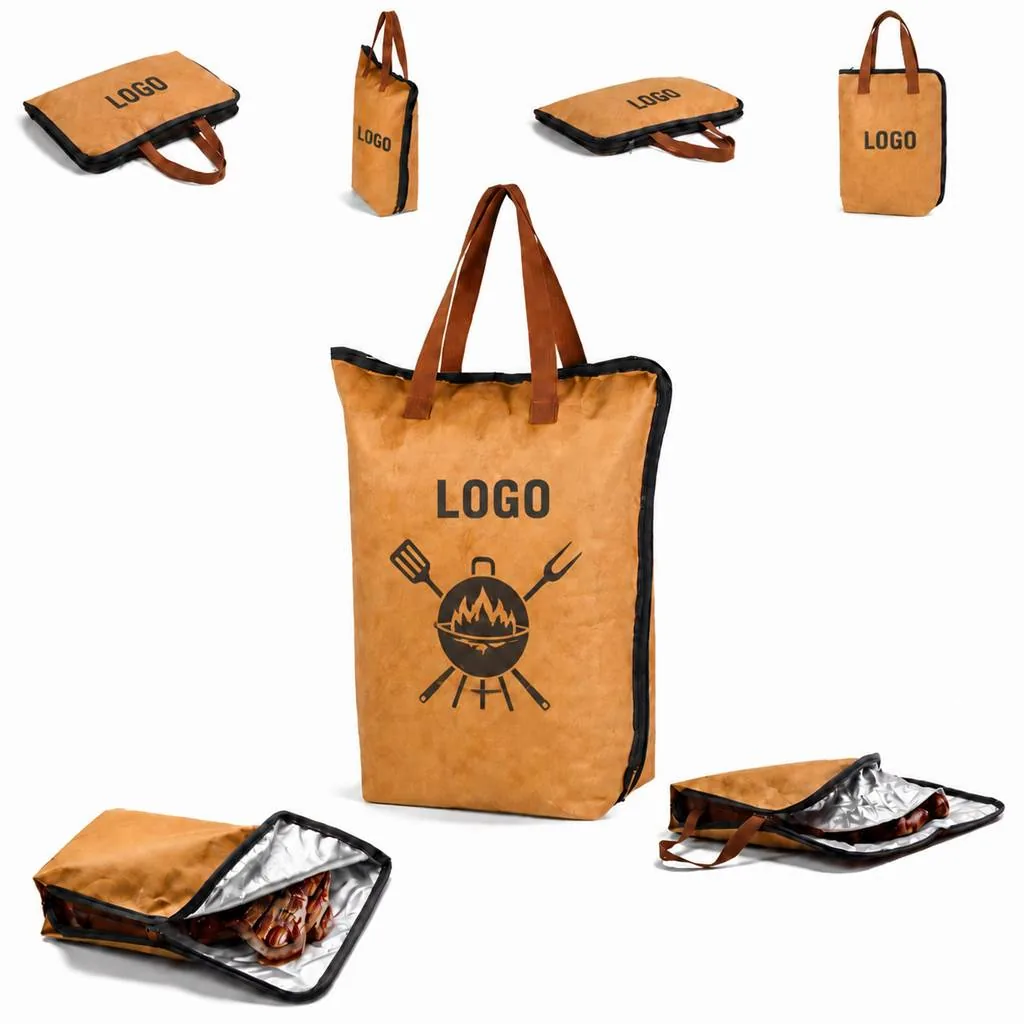 Insulated Food Carry Bag with Grill Pattern, 21 Inch