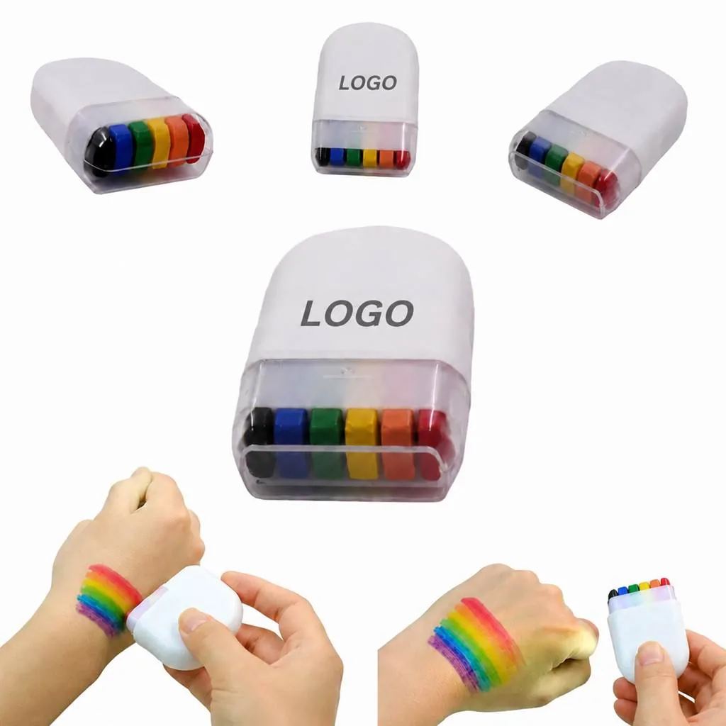 Pride Rainbow Face Paint Stick, Water-Based Crayon