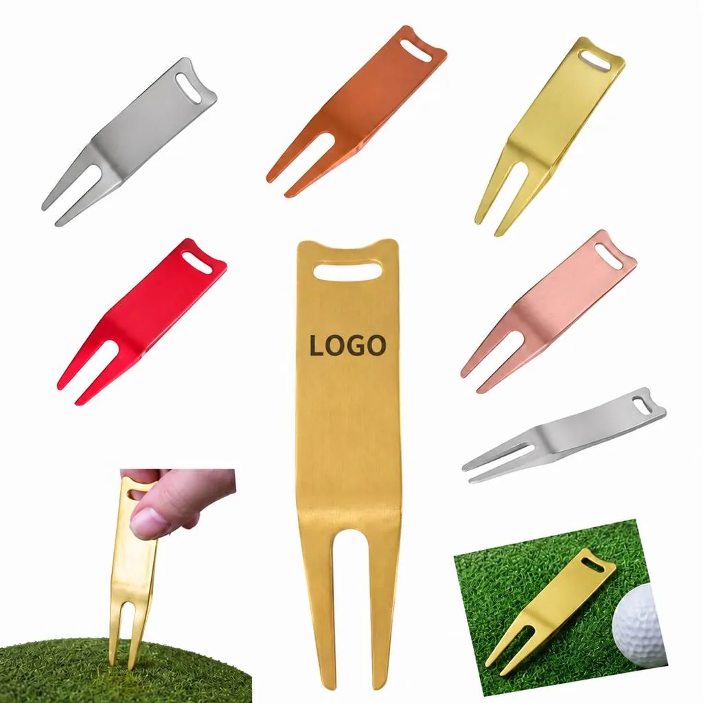 Curved Golf Divot Fork Portable Turf Repair Tool