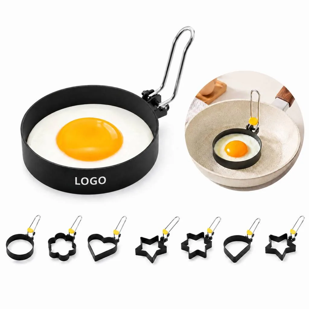 Non-Stick Egg Ring Molds for Perfect Round Fried Eggs