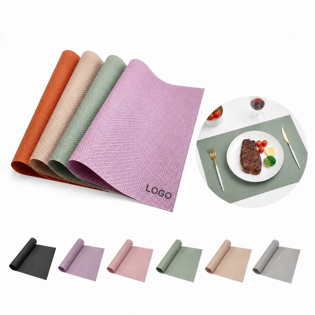 PU Leather Placemats Set of 4, Heat Resistant Dining Table