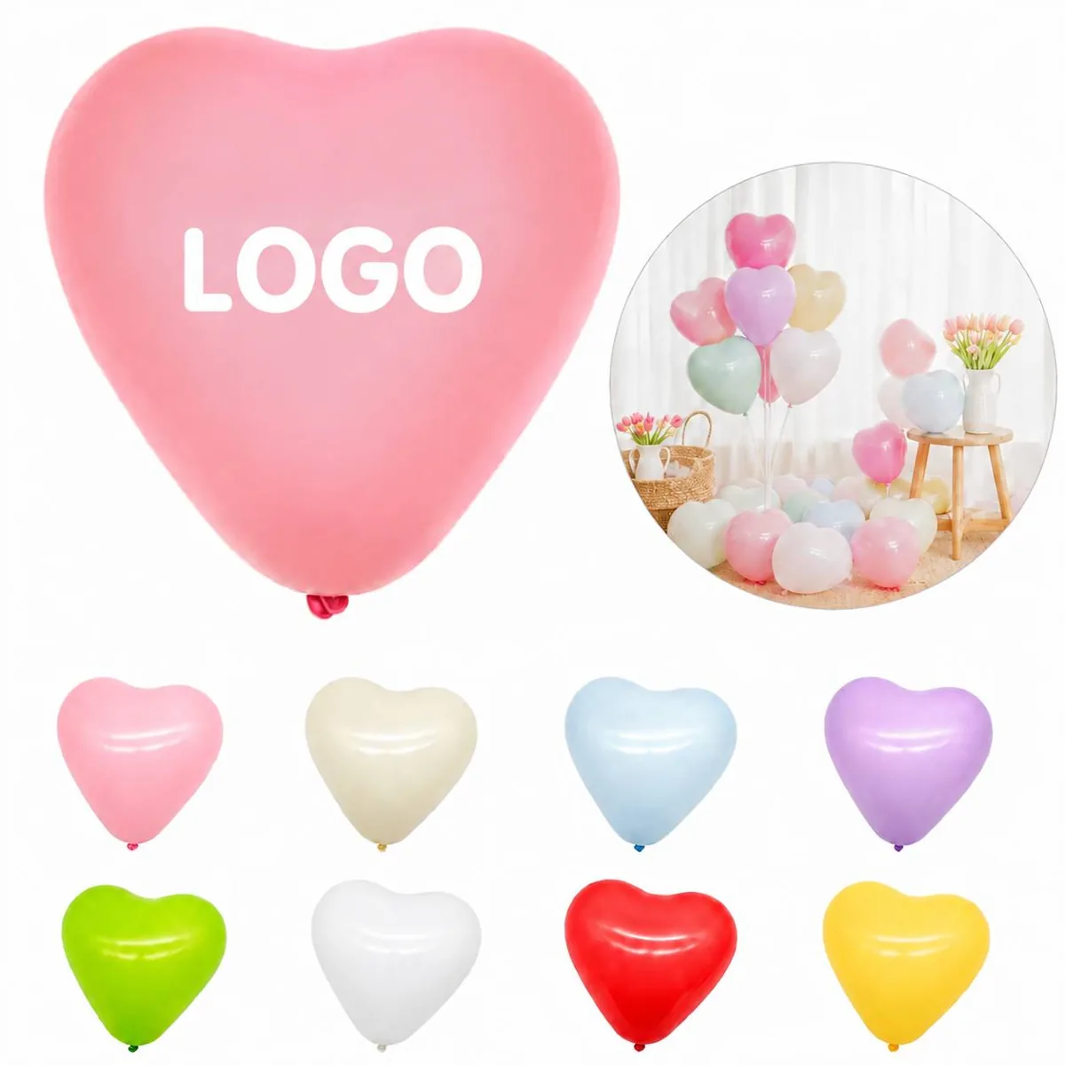 10 Inch Latex Heart Balloon for Party Wedding Decoration