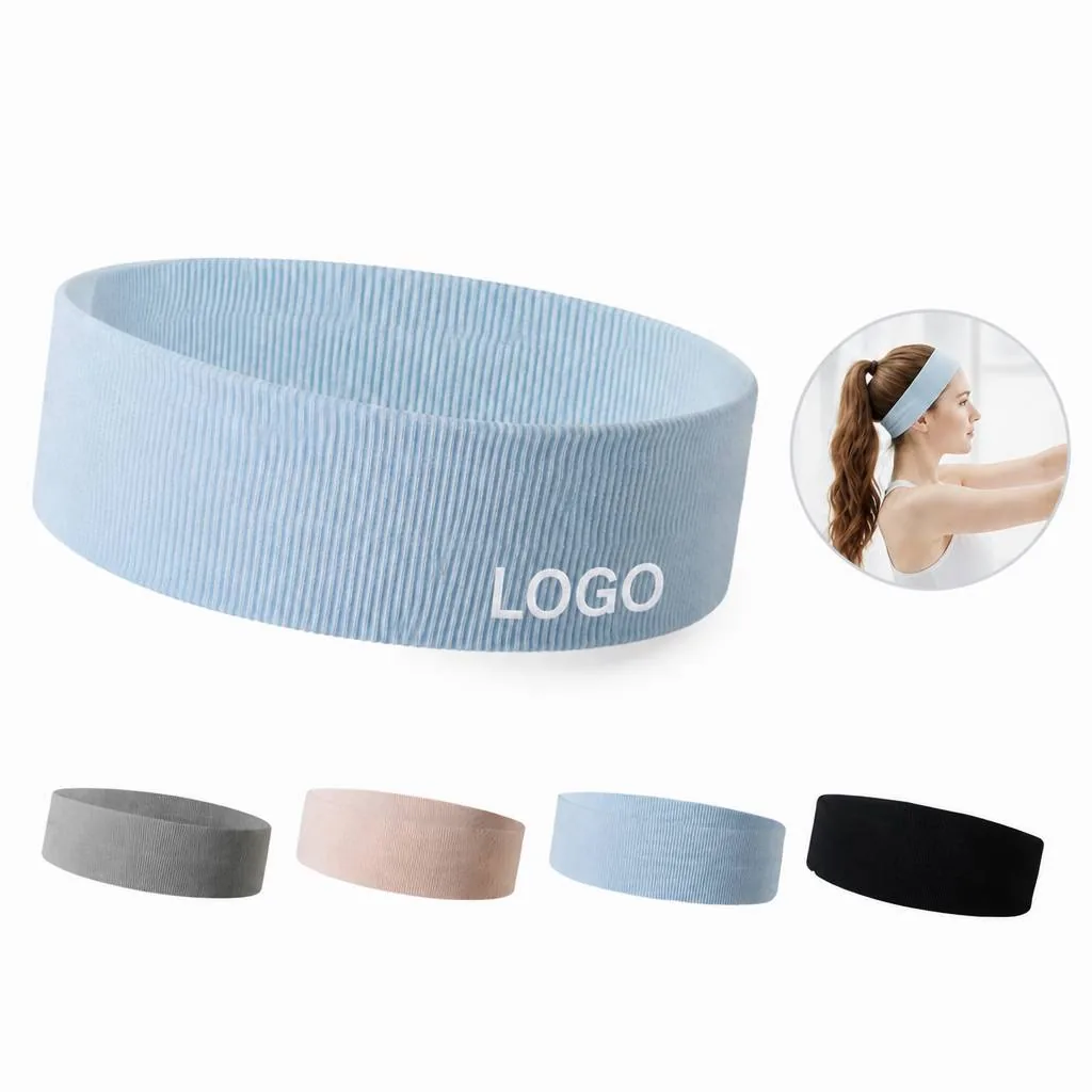 Sweat-Absorbent Sports Hairband for Running, Yoga, Dry