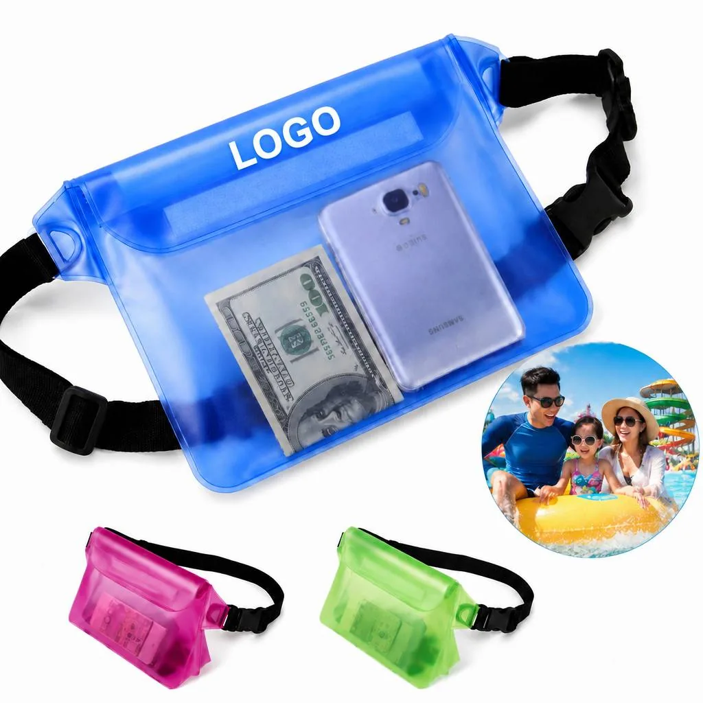 Waterproof Touchscreen Pouch with Adjustable Waist Strap