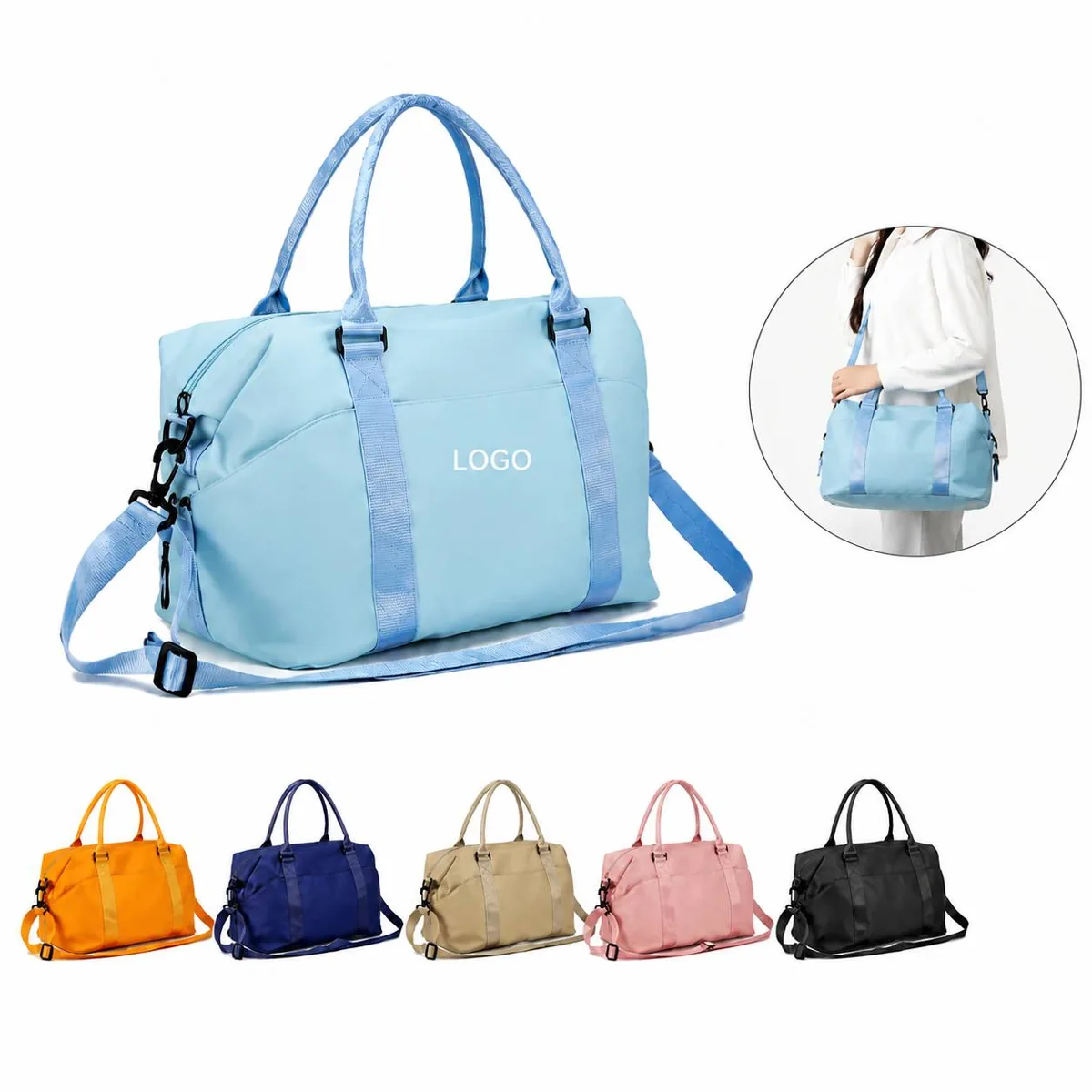 Women's 3-in-1 Travel Duffel Bag with Water-Resistant