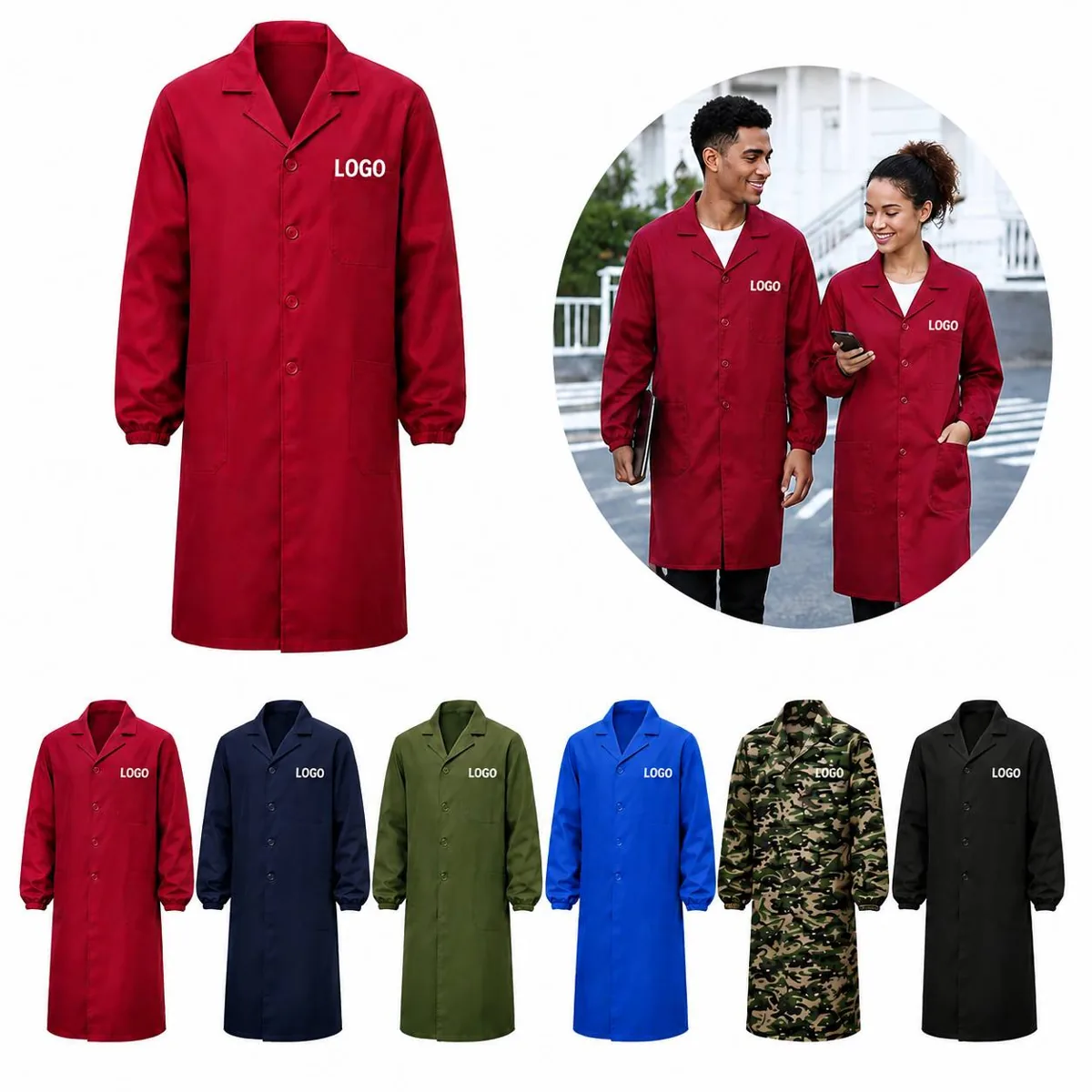 Sun-Protective Long Coat with Pockets for Casual Wear