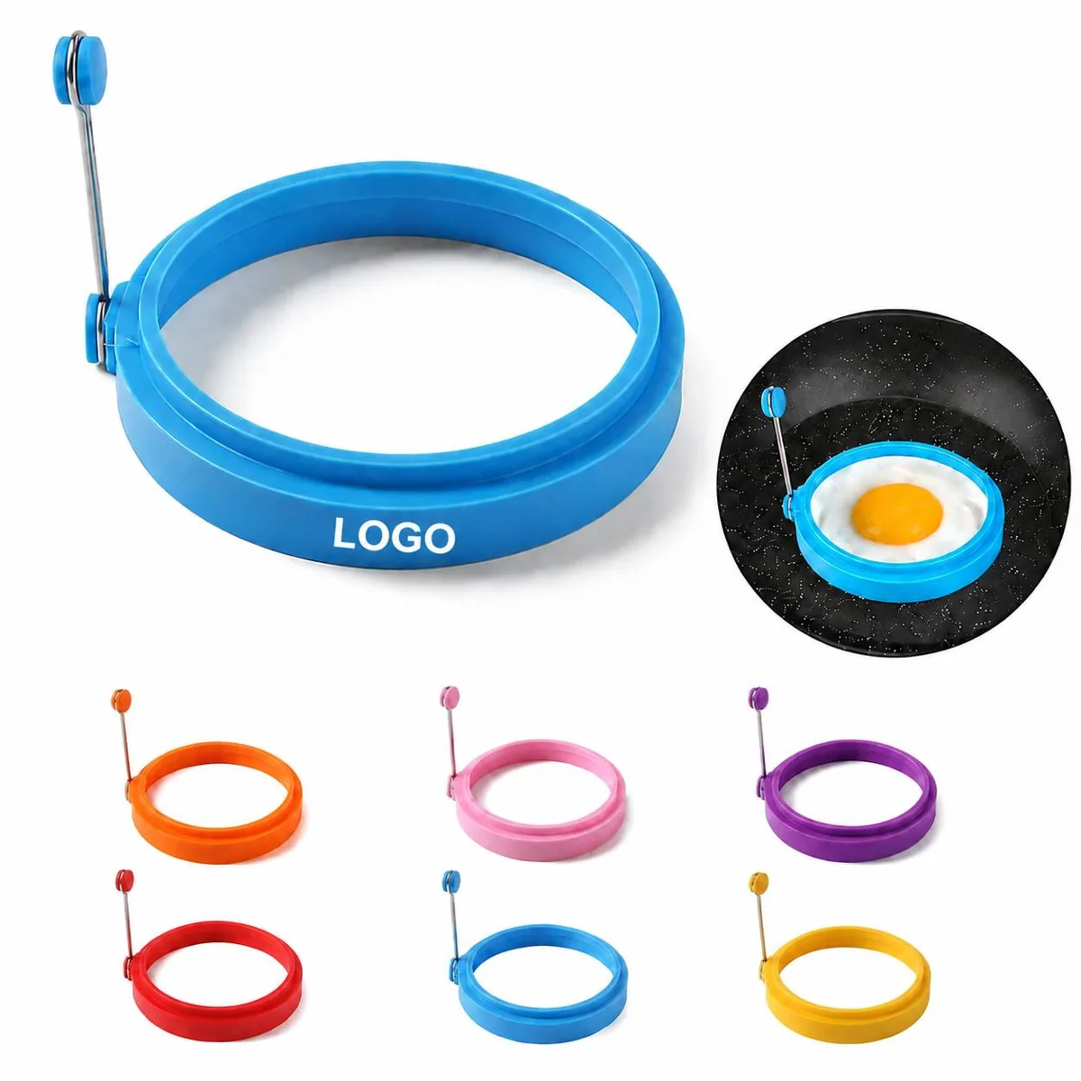 Non-Stick Silicone Egg Ring Mold for Perfect Round Fried