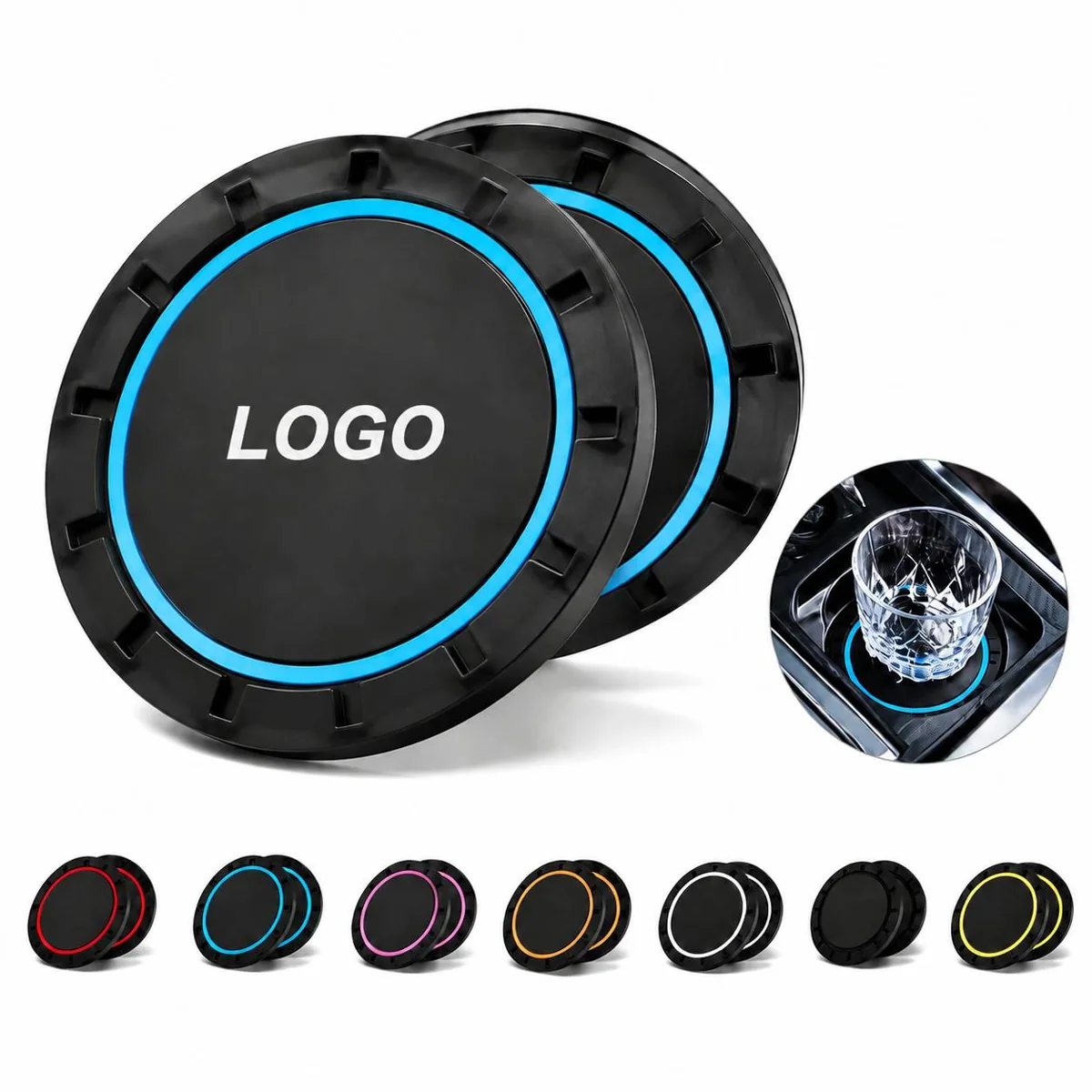Non-Slip PVC Cup Holder Coaster Absorbs Condensation for Everyday Use