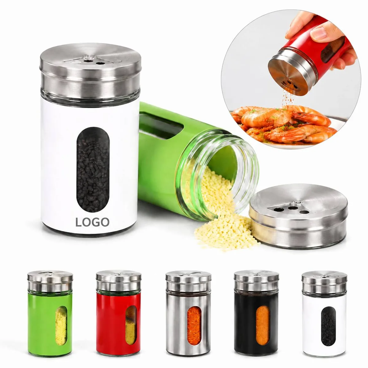 Vintage Stainless Steel Round Storage Can with Airtight Lid