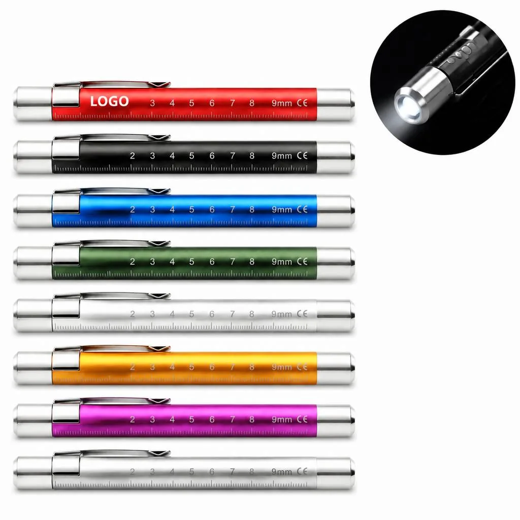 LED Nurse Pen Light with Pupil Gauge for Medical Exams