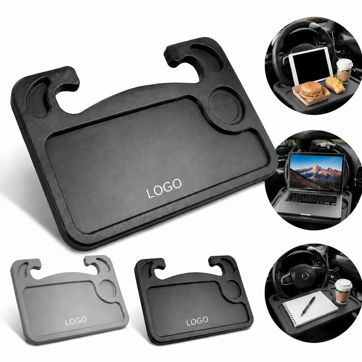 Car Steering Wheel Desk with Non-Slip Surface, Foldable