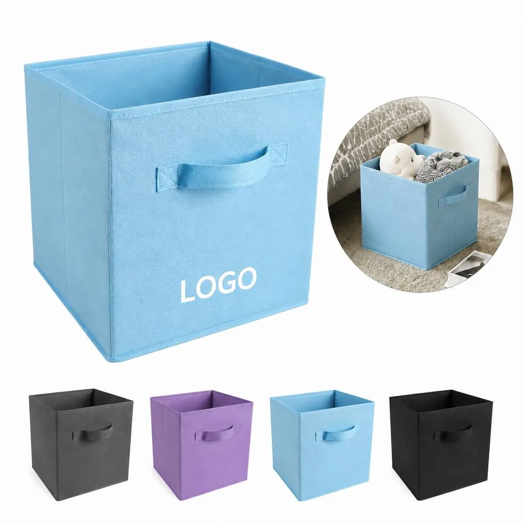 Collapsible Fabric Storage Box Non-Woven Foldable Organizer