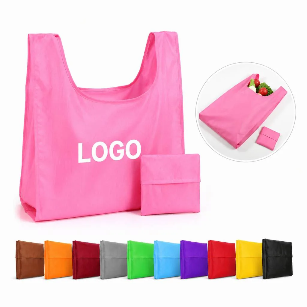 Foldable Square Eco Tote Bag for Shopping and Travel