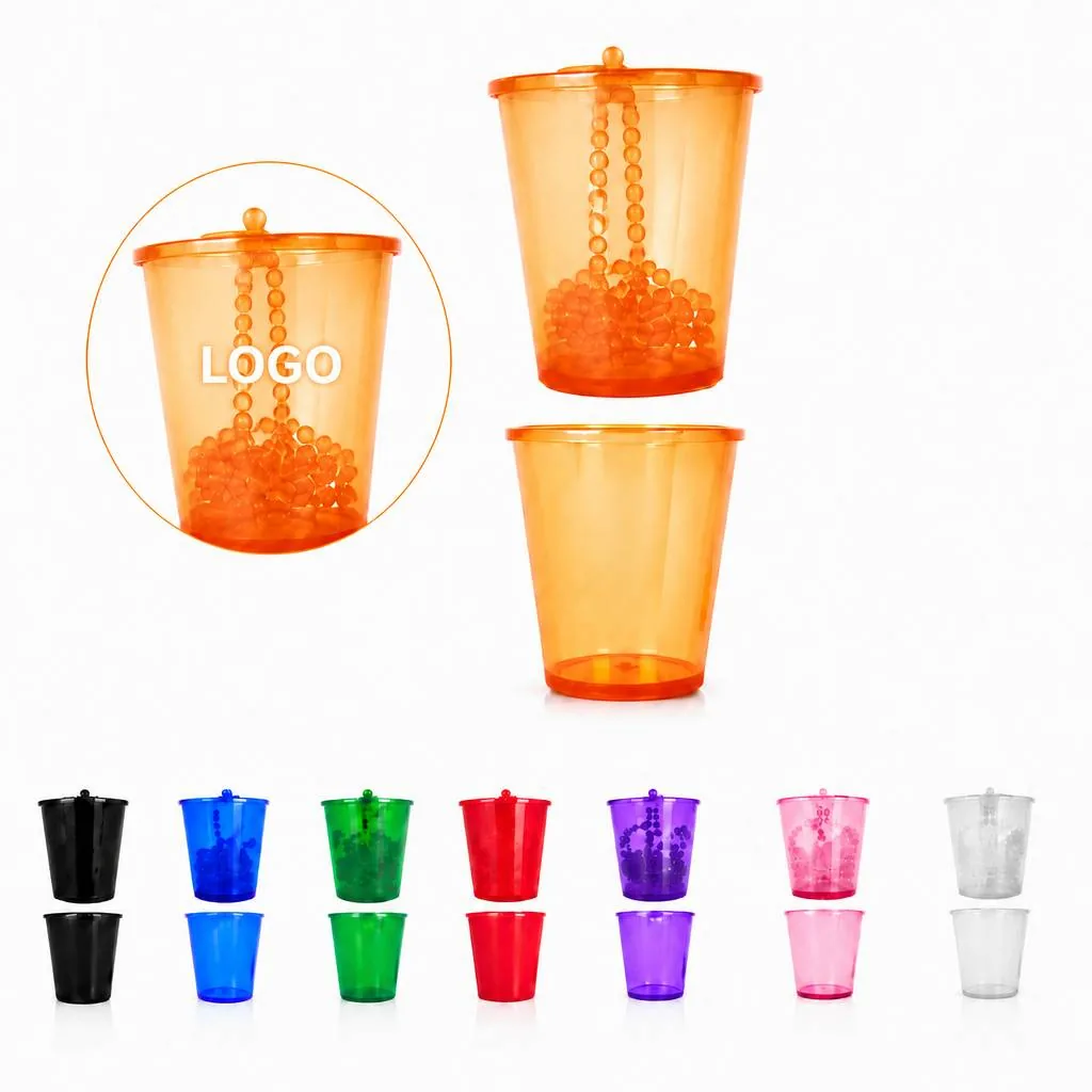 Wearable Beaded Necklace Shot Glasses Set for Parties