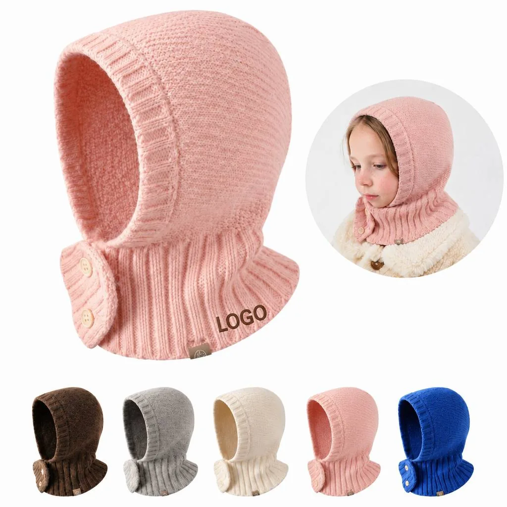 Women's Windproof Knit Balaclava Face Mask Winter Hat