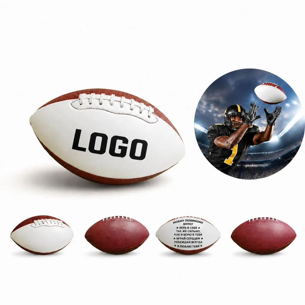 Size 9 Waterproof Synthetic Leather Rugby Ball for Adult