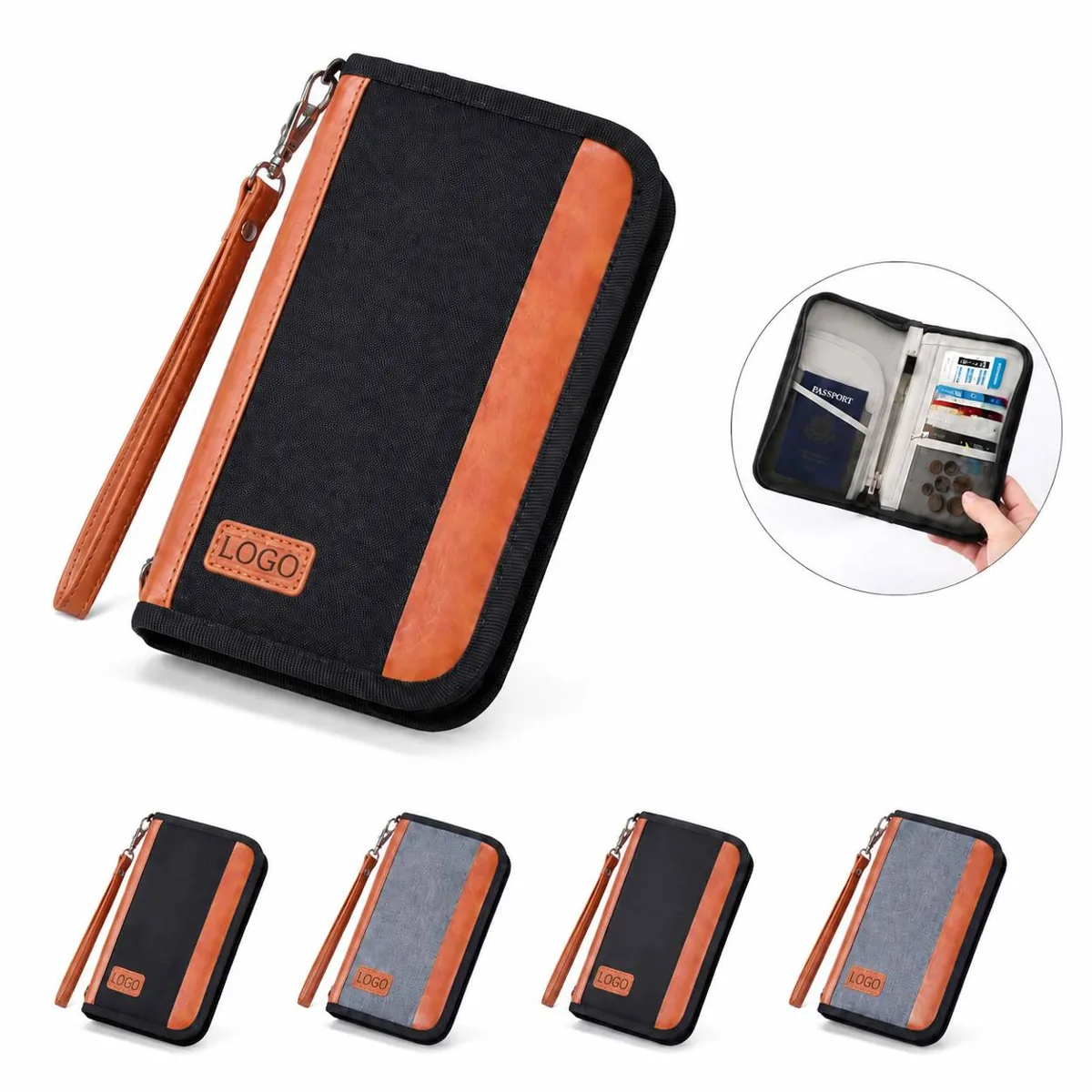 Slim Passport Holder with Multiple Card Slots for Travel