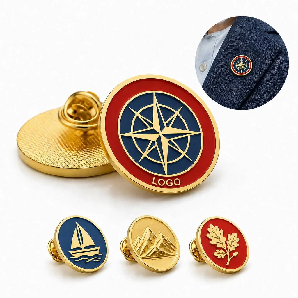 Custom Metal Enamel Pin Badge with Secure Clasp