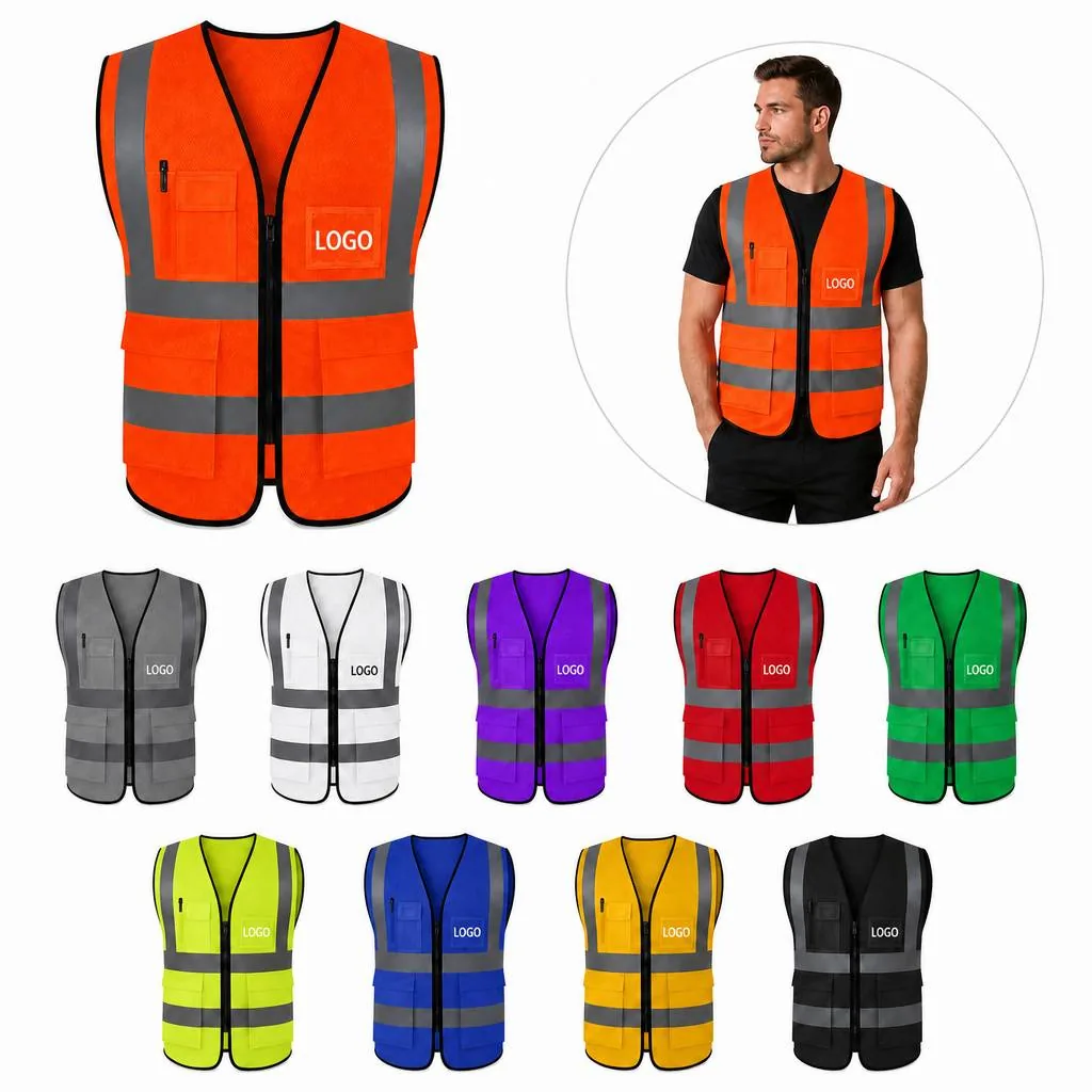 High-Visibility Safety Vest, 360° Reflective, Breathable