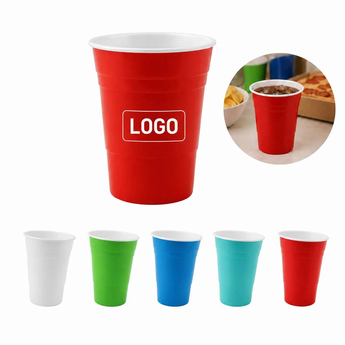 12 oz Double-Wall Insulated Plastic Cups for Hot & Cold