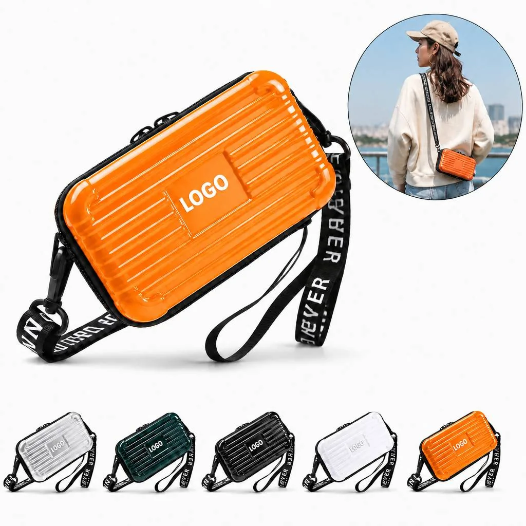 Waterproof Hard Shell Cosmetic Case with Secure Compartments