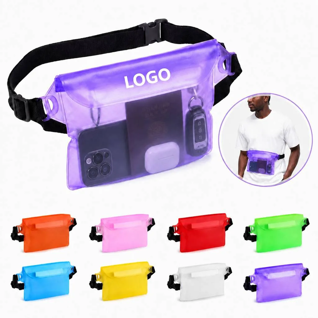 Adjustable Waterproof Waist Bag for Phone, Large Capacity
