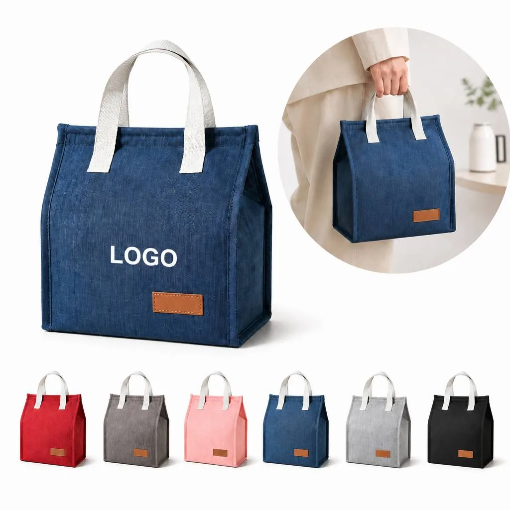 Portable Insulated Cooler Lunch Bag with Adjustable Strap