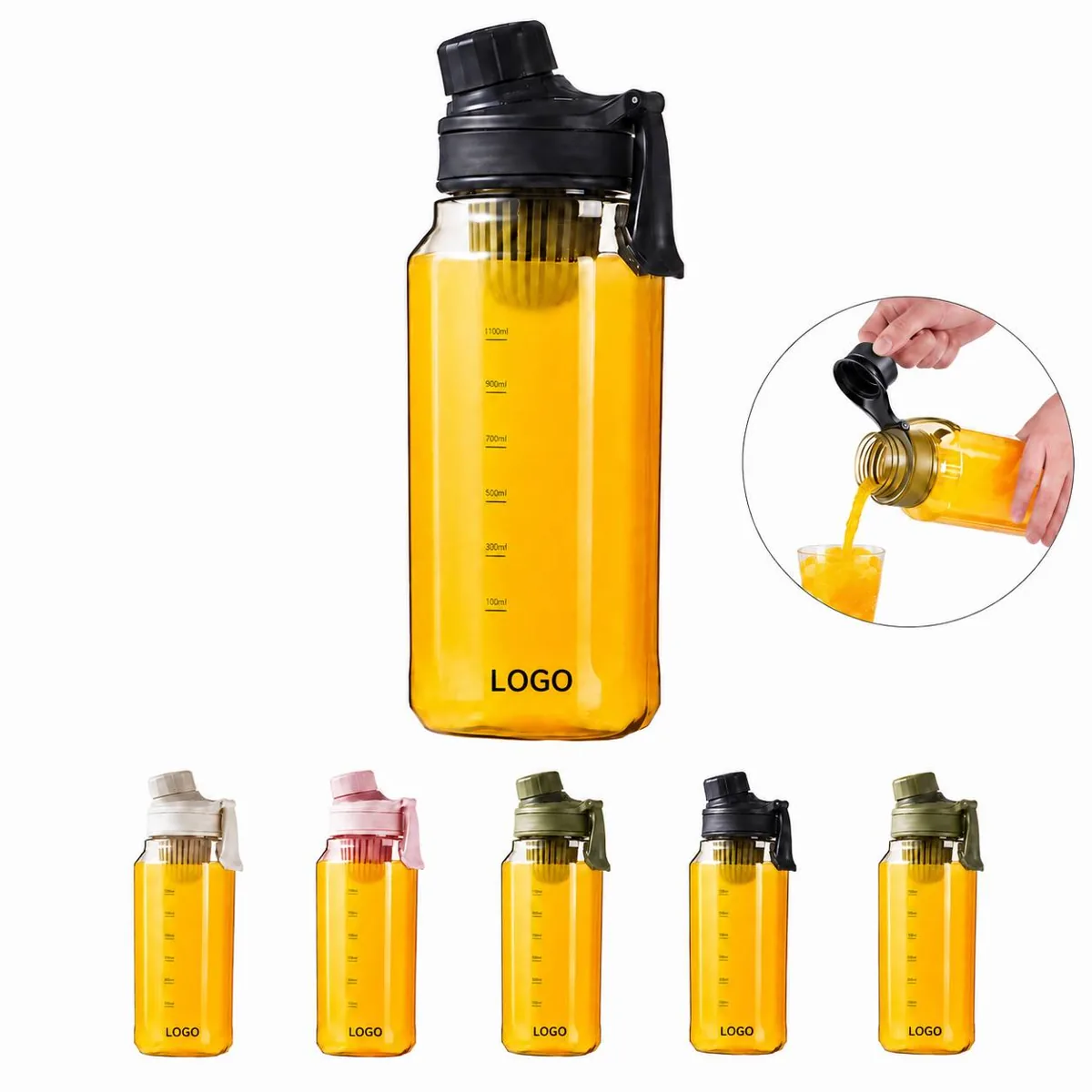 25 oz BPA-Free Sports Water Bottle with Handle