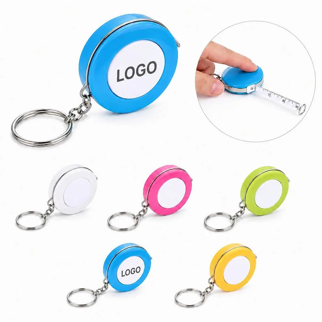 Mini Keychain Tape Measure 1m Retractable Dual-Scale