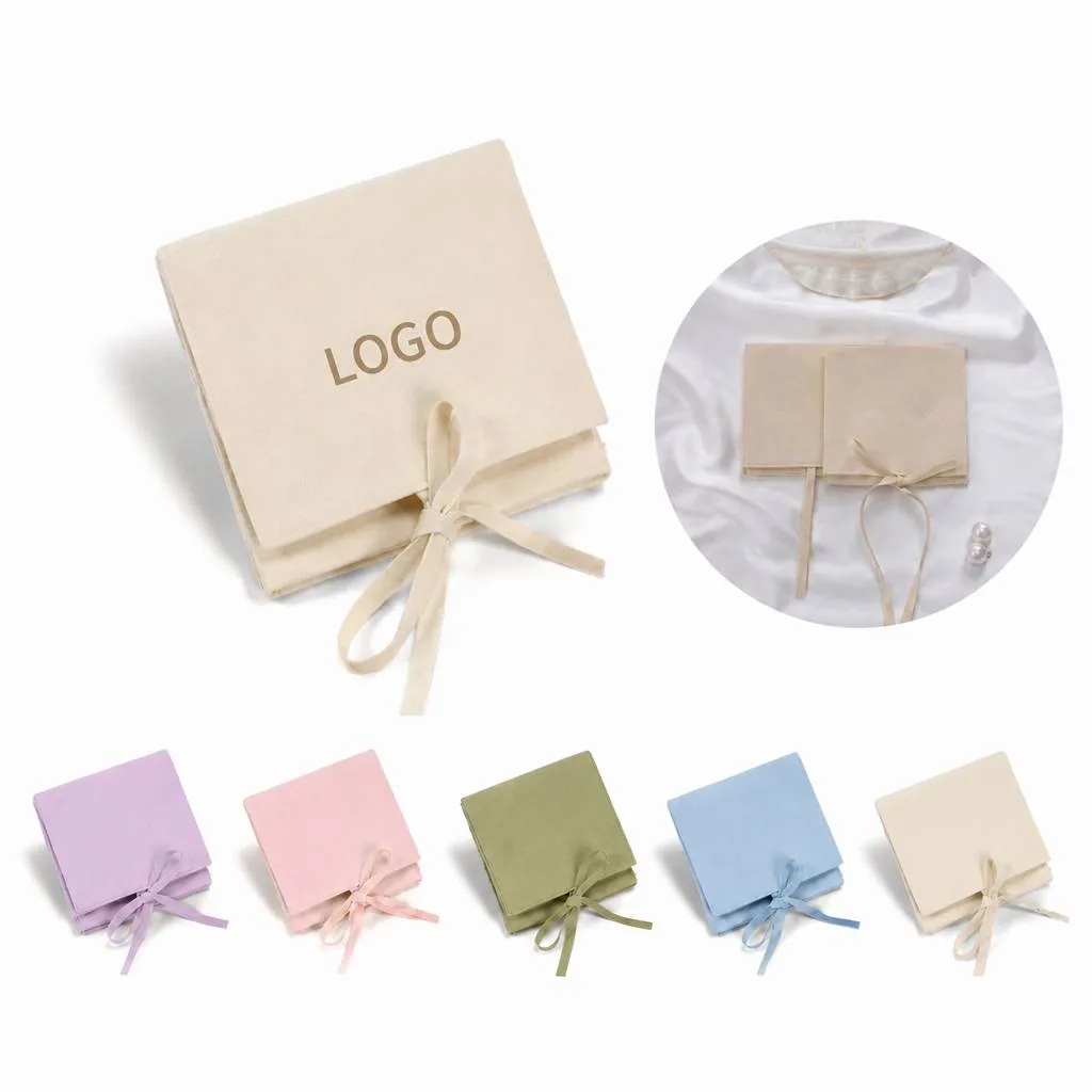 Microfiber Envelope Pouch with String Closure for Glasses &