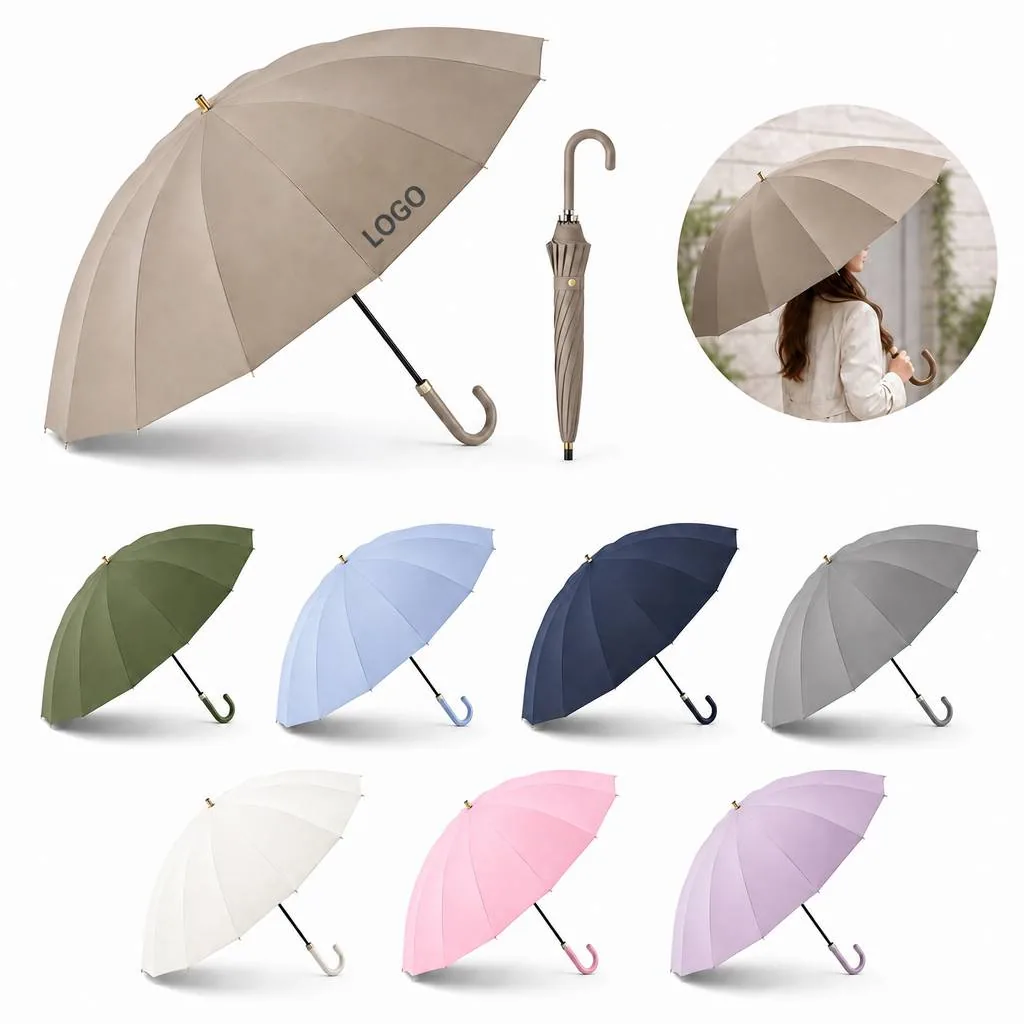 Auto-Open Windproof Umbrella with Impact Fabric for Rain