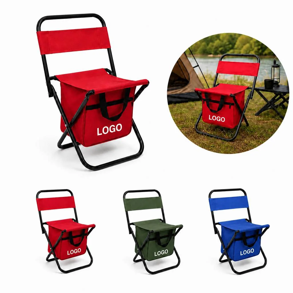 Folding Camping Chair with Storage Bag Drawstring for Everyday Use